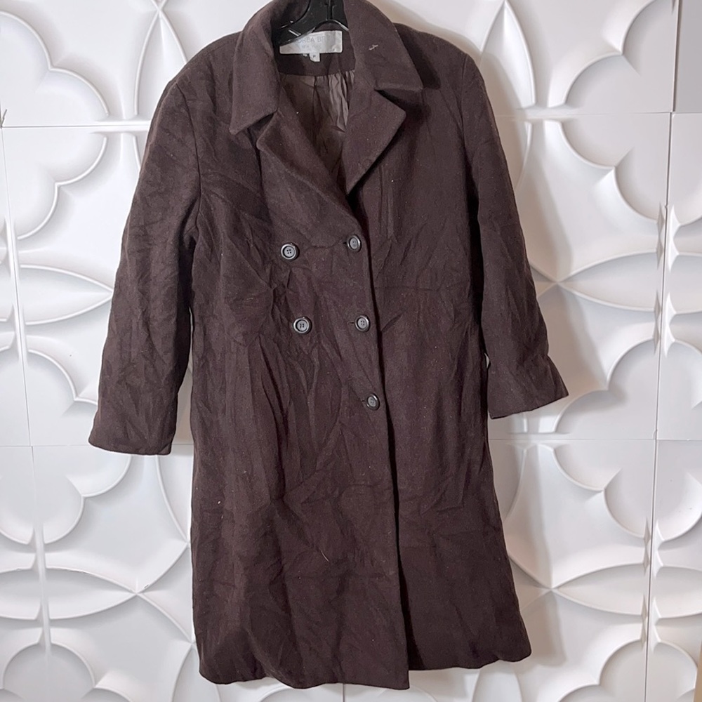 Andrea brem double breasted pea coat sz 10 petite.      (Hhhh)